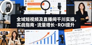 全域短视频及直播间千川实操,实战指南·流量增长·ROI提升(更新)-第一资源库