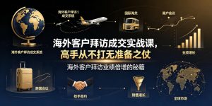 海外客户拜访成交实战课，高手从不打无准备之仗，海外客户拜访业绩倍增的秘籍-第一资源库