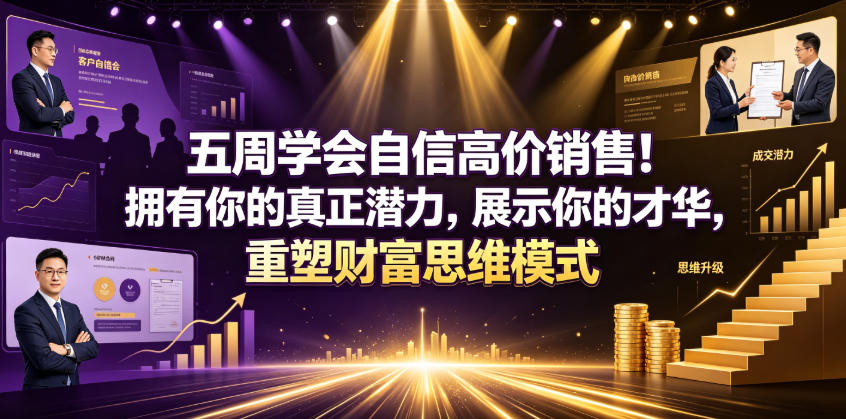 五周学会自信高价销售！拥有你的真正潜力，展示你的才华，重塑财富思维模式【原创双语字幕】-第一资源库
