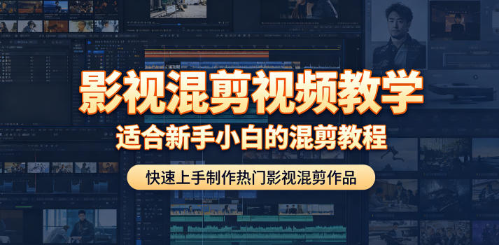 影视混剪视频教学，适合新手小白的混剪教程，快速上手制作热门影视混剪作品-第一资源库