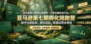 亚马逊第七期孵化陪跑营|千单店铺实战打法,新手合规起店、避坑选品、数据运营全落地-第一资源库