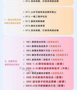 小红书虚拟项目特训班9.0,AI原创PPT技术全跑通,单品单店月纯利润几个W-第一资源库