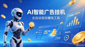 AI智能广告挂G，在家自动賺收益，全程无需人工操作、不用直播、不用拉人【揭秘】-第一资源库