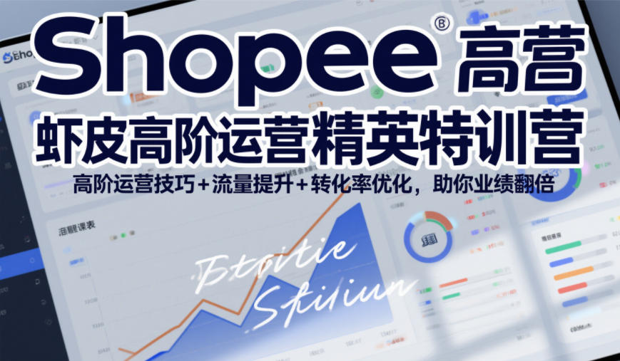 Shopee虾皮高阶运营精英特训营，高阶运营技巧+流量提升+转化率优化，助你业绩翻倍（更新26年7月）-多金部落-社群网课资源站