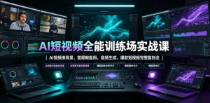 AI短视频全能训练场实战课|AI视频换背景、首尾帧复用、音频生成、爆款短视频完整复刻全套实操教学-第一资源库