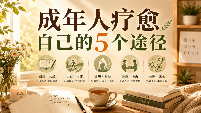 付费文章：成年人疗愈自己的5个途径-多金部落-社群网课资源站