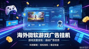 海外游戏广告自动挂G,轻资产海外副业风口,单设备稳定产出500+【揭秘】-第一资源库