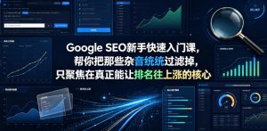 Google SEO新手快速入门课,帮你把那些杂音统统过滤掉,只聚焦在真正能让排名往上涨的核心动作【原创双语字幕】-第一资源库