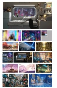 某宝付费购买！108GB，直播绿幕二次元3D动态虚拟背景合集，抖音动漫房间高清直播素材，电脑桌面壁纸-第一资源库