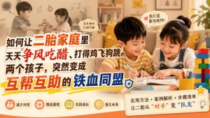 付费文章：如何让二胎家庭里天天争风吃醋、打得鸡飞狗跳的两个孩子，突然变成互帮互助的铁血同盟？-第一资源库