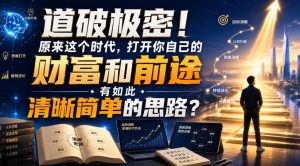 公众号灏泽异谈付费文:道破极密!原来这个时代,打开你自己的财富和前途,有如此清晰简单的思路?!-第一资源库
