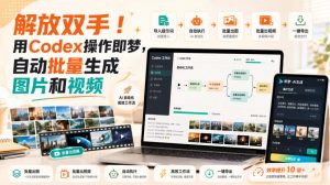 解放双手！用Codex操作即梦，自动批量生成图片和视频-第一资源库