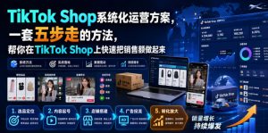 TikTok Shop系统化运营方案,一套五步走的方法,帮你在TikTok Shop上快速把销售额做起来【原创双语字幕】-第一资源库