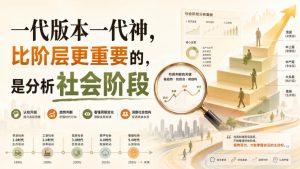 付费文章：一代版本一代神，比阶层更重要的，是分析社会阶段-第一资源库
