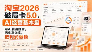 智篆商业-淘宝2026破局卡5.0,AI经营基本盘,用AI看清经营,把生意做实,把利润做稳-第一资源库