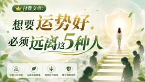 付费文章：想要运势好，必须远离这5种人-第一资源库