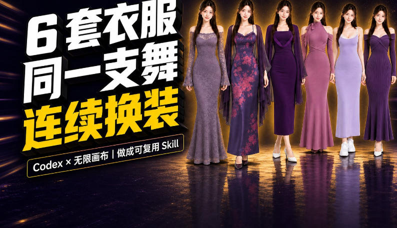 同一支舞，6套衣服按顺序切换：我把服装换装视频做成了一个Skill-第一资源库