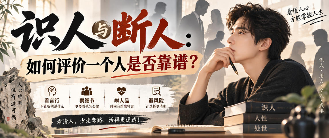 付费文章：识人与断人：如何评价一个人是否靠谱？-第一资源库