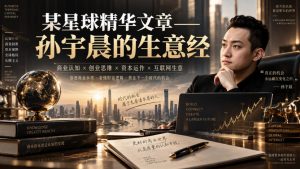 某星球精华文章——孙宇晨的生意经-第一资源库