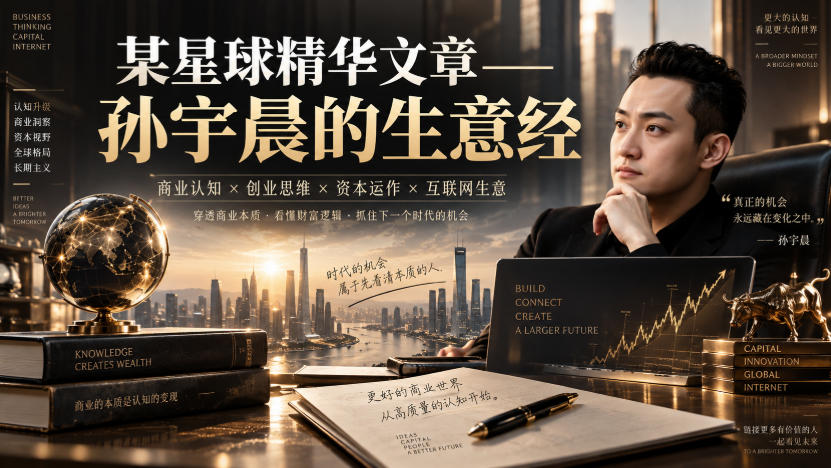 某星球精华文章——孙宇晨的生意经-第一资源库