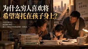 某社群精品文章：为什么穷人喜欢将希望寄托在孩子身上？-第一资源库