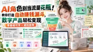 AI角色别当流量花瓶！教你打造自动賺钱漏斗，数字产品轻松变现（零基础可学+避坑指南）【原创双语字幕】-第一资源库