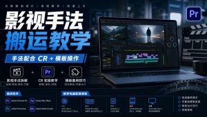 影视手法搬运教学，手法配合CR+模板操作，需要电脑，提供软件+配置参数-第一资源库