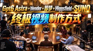GPT-6 Astra+Blender+即梦+Higgsfield+Suno=终极视频制作方式!-第一资源库