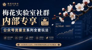梅花实验室社群内部专享-公众号流量主系列全套玩法-第一资源库