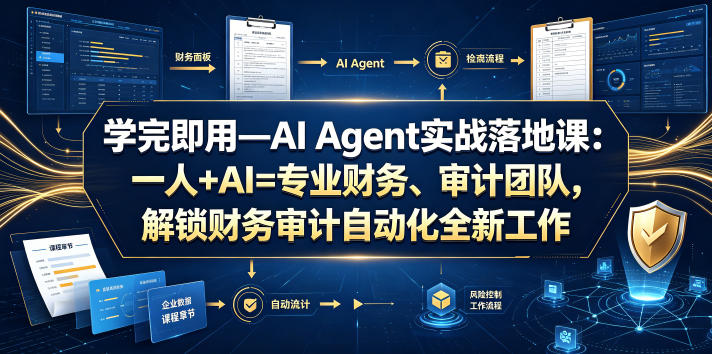 学完即用—AI Agent实战落地课：一人+AI=专业财务、审计团队，解锁财务审计自动化全新工作模式（更新0924）-第一资源库