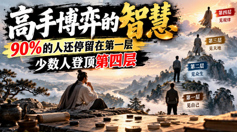 付费文章：高手博弈的智慧，90%的人还停留在第一层，少数人登顶第四层-第一资源库