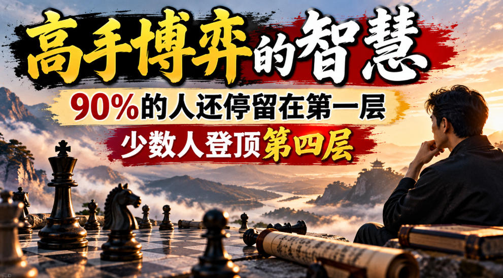 付费文章：高手博弈的智慧，90%的人还停留在第一层，少数人登顶第四层-第一资源库