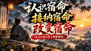 某公众号付费文章:认识宿命,接纳宿命,改变宿命(本文只适合非上班族阅读)-第一资源库