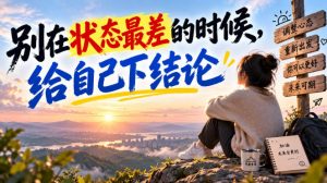 某公众号付费文章：别在状态最差的时候，给自己下结论-第一资源库