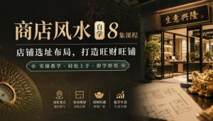 商店风水自学8集课程｜店铺选址布局，打造旺财旺铺实操教学-第一资源库