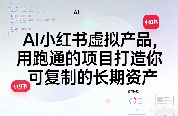AI小红书虚拟产品，用跑通的项目打造你可复制的长期资产（更新1017）-多金部落-社群网课资源站
