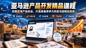 亚马逊产品开发精品课程,挖掘蓝海产品机会,打造具备竞争力的亚马逊精品链接-第一资源库