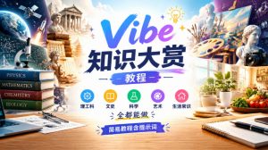 Vibe知识大赏教程，理工科、文史、科学、艺术、生活常识全都能做，简易教程含提示词-第一资源库