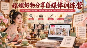 嬛嬛好物分享自媒体训练营｜小红书随手PO带货教程，8月新版全套实操课，快速打通好物带货的变现路径-第一资源库