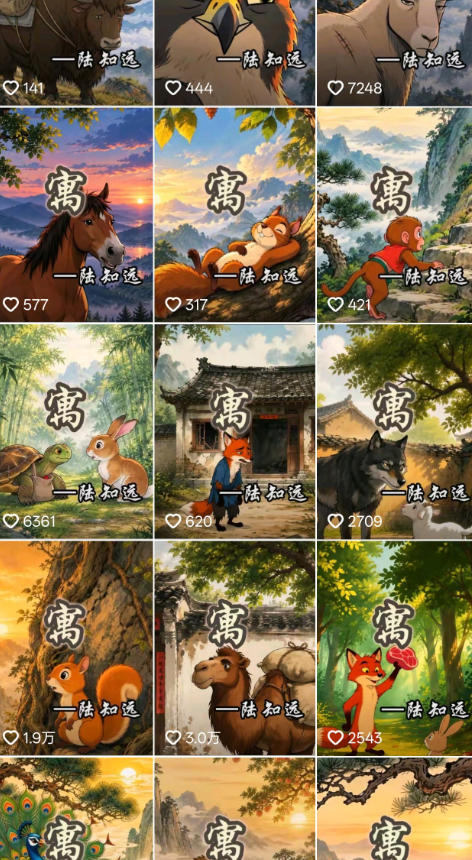 抖音某博主的AI寓言故事动画教学，涵盖封面设计、AI动画生成、工具、低成本薅羊毛生成，轻松入局蓝海赛道变现-第一资源库